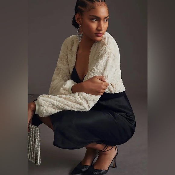 Maeve Faux Fur Shrug - Picture 4 of 13